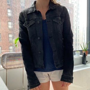 R13 Short Black Denim Jacket Size S
